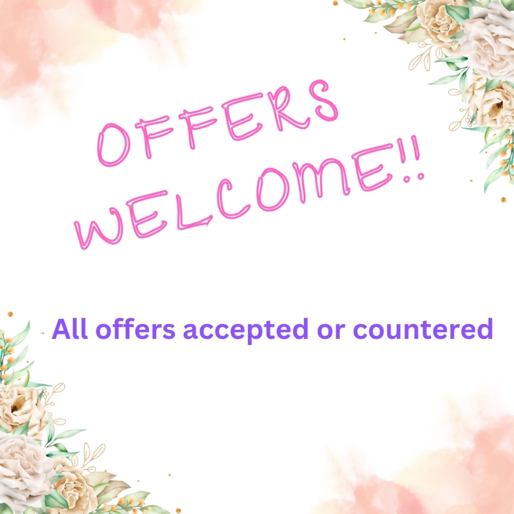 We welcome offers!